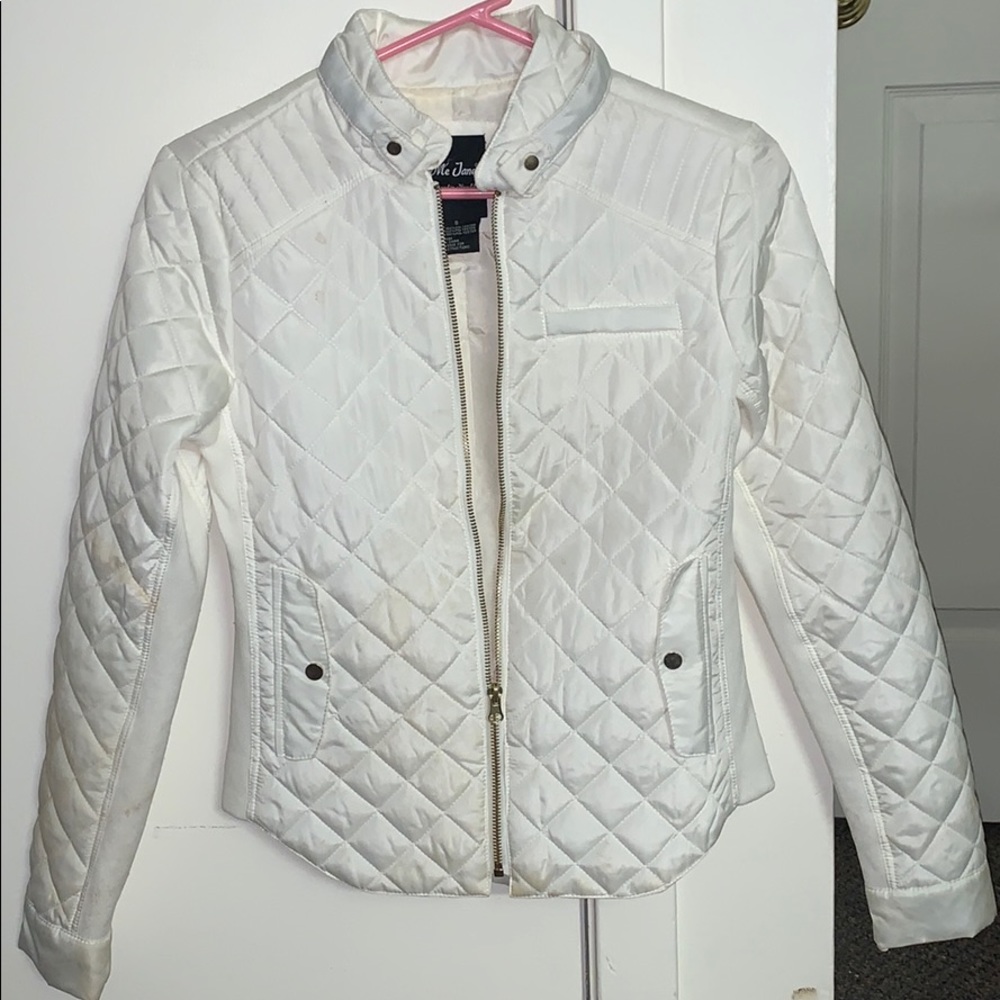 White Zip Up Coat
